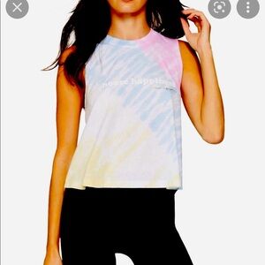 Spiritual gangster choose happiness crop tank M nwt
